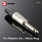 1pcs NEUTRIK REAN Jack 6 35mm Plug Stereo Mono TRS TS Audio Connector RP3C RP2C