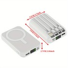 20000mAh Wireless Magnetic Power Bank Compatible with iPhone 15/14/13/12 Pro Max