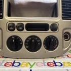 2001 2007 FordEscape Center Dash Radio Bezel AC Climate Controls OEM Grey/Silver
