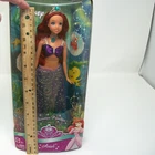 2007 Disney Mattel Shimmer Princess Ariel Mermaid Doll with Ring Tiara NRFB
