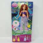 2007 Disney Mattel Shimmer Princess Ariel Mermaid Doll with Ring Tiara NRFB