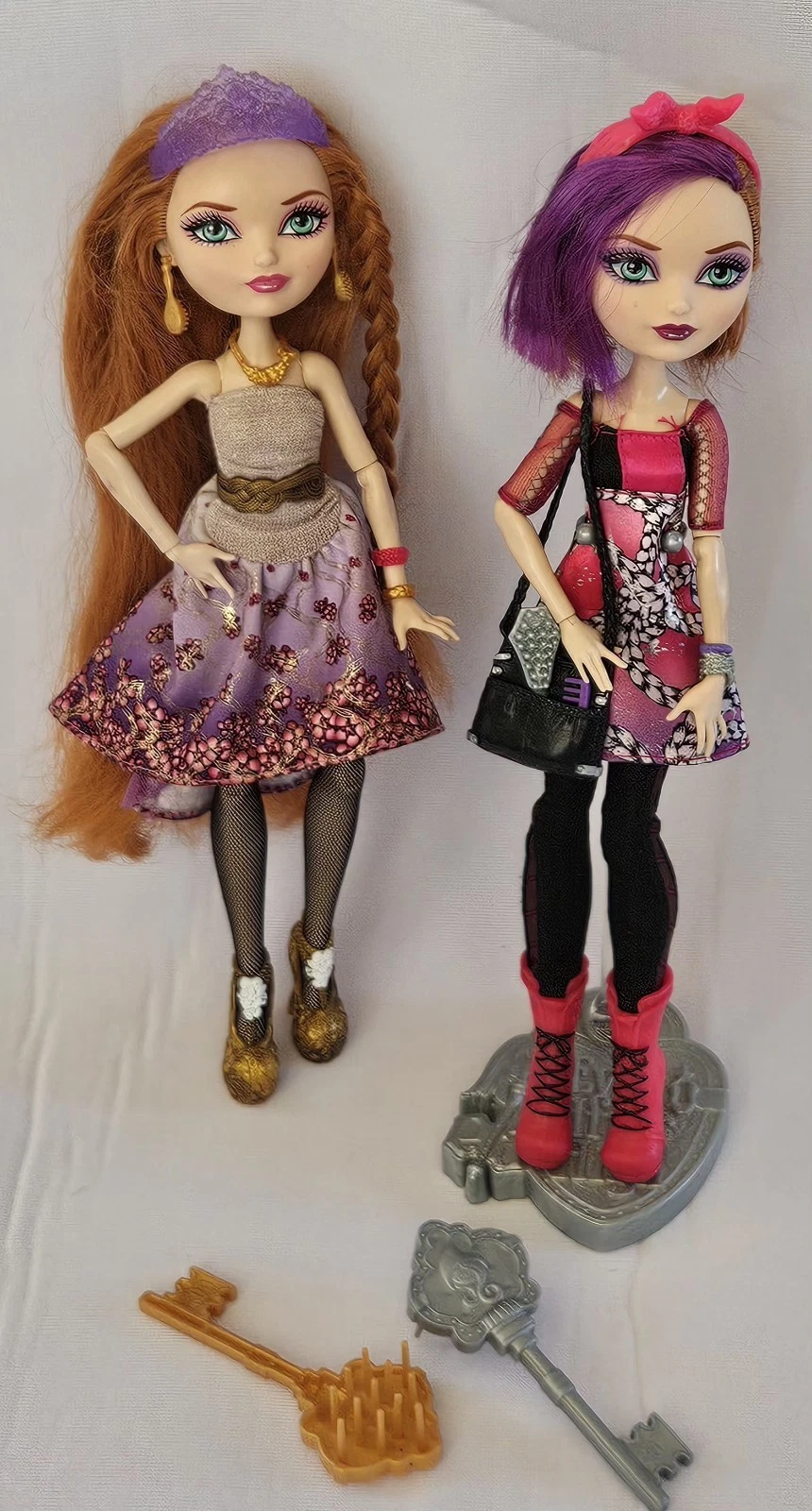 2013 Ever After High First Chapter Royal Rebel HOLLY & POPPY O HAIR dolls  READ
