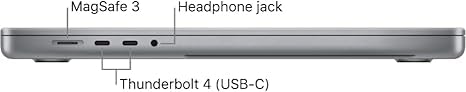 MacBook Pro 2021 de Apple con chip Apple M1 Max (16 pulgadas, 32 GB de RAM, 512 SSD de almacenamiento) (QWERTY en inglés) Gris espacial (renovado)