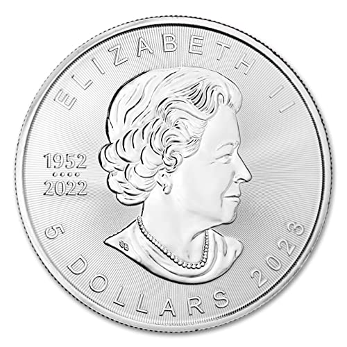 2023-1 oz Canadian Maple Leaf Silver Bullion Coin Brilliant Uncirculated with Certificate of Authenticity $5 Seller BU
