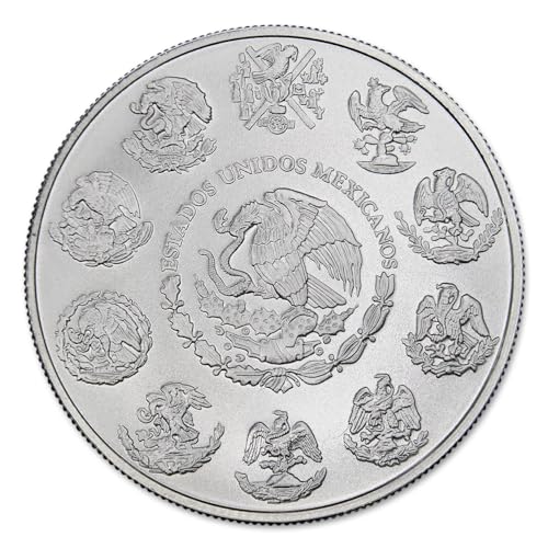 2023 1 oz Mexican Silver Libertad Brilliant Uncirculated Coin with Certificate of Authenticity - Moneda de Plata Pura de Ley 1 Onza BU
