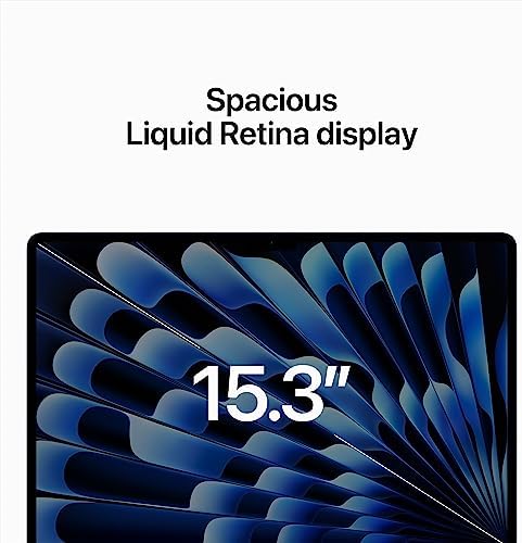 2023 Apple MacBook Air with Apple M2 Chip with 8 Core CPU/10 Core GPU  15 inch  8GB RAM  512GB SSD Storage   QWERTY English  Midnight  Renewed 