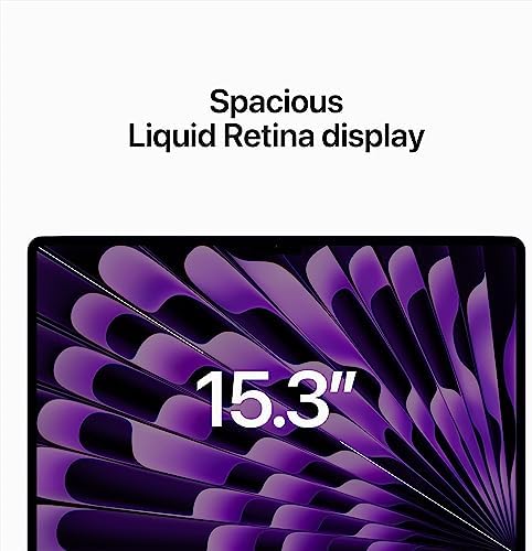 2023 Apple MacBook Air with Apple M2 Chip with 8 Core CPU/10 Core GPU  15 inch  8GB RAM  512GB SSD Storage   QWERTY English  Midnight  Renewed 