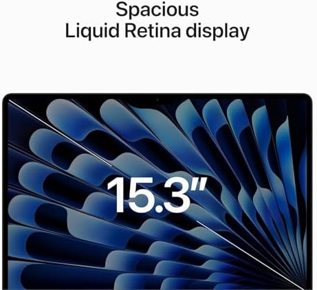 2023 Apple MacBook Air with Apple M2 Chip with 8 Core CPU/10 Core GPU  15 inch  8GB RAM  512GB SSD Storage   QWERTY English  Midnight  Renewed 