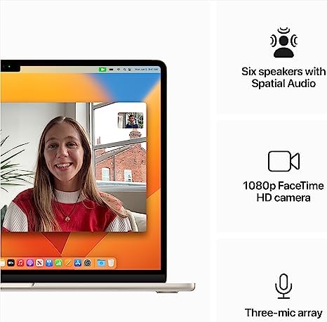 2023 Apple MacBook Air with Apple M2 Chip with 8 Core CPU/10 Core GPU  15 inch  8GB RAM  512GB SSD Storage   QWERTY English  Midnight  Renewed 