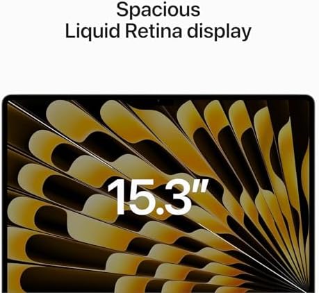 2023 Apple MacBook Air with Apple M2 Chip with 8 Core CPU/10 Core GPU  15 inch  16GB RAM  512GB SSD Storage   QWERTY English  Midnight  Renewed 