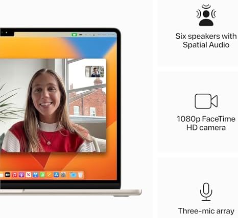 2023 Apple MacBook Air with Apple M2 Chip with 8 Core CPU/10 Core GPU  15 inch  16GB RAM  512GB SSD Storage   QWERTY English  Midnight  Renewed 