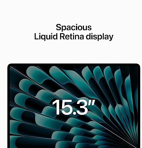 2023 Apple MacBook Air with Apple M2 Chip with 8 Core CPU/10 Core GPU  15 inch  16GB RAM  512GB SSD Storage   QWERTY English  Midnight  Renewed 