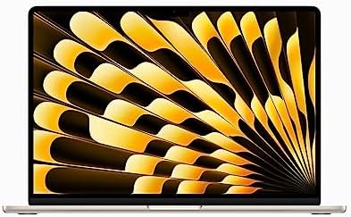 2023 Apple MacBook Air con chip Apple M2 con CPU de 8 núcleos/GPU de 10 núcleos (15 pulgadas, 8 GB de RAM, 256 GB de almacenamiento SSD) (QWERTY inglés) Medianoche (Reacondicionado)