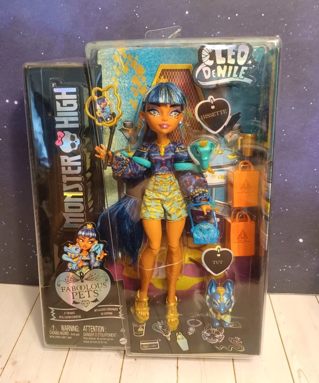 2023 Mattel Monster High Cleo De Nile Faboolous Pets Doll Figure