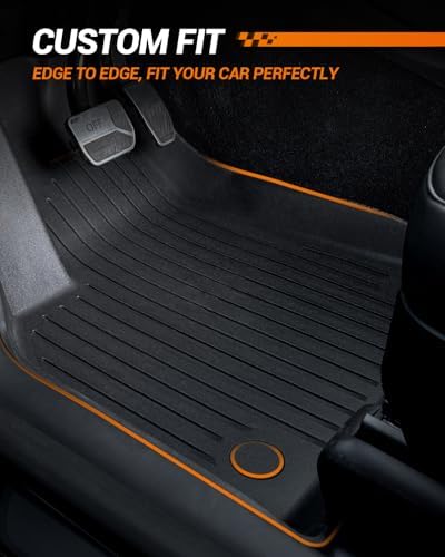 2024 2025 2026 Tesla Model 3 Floor Mats All Weather Full Set Made by SEALIGHT  Custom Fit for Model 3 Highland  Premium TPE Floor Liners  Waterproof  Anti Slip & Easy to Clean Car Mats