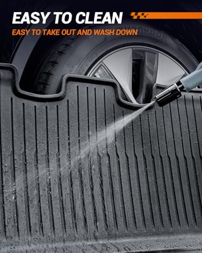 2024 2025 2026 Tesla Model 3 Floor Mats All Weather Full Set Made by SEALIGHT  Custom Fit for Model 3 Highland  Premium TPE Floor Liners  Waterproof  Anti Slip & Easy to Clean Car Mats