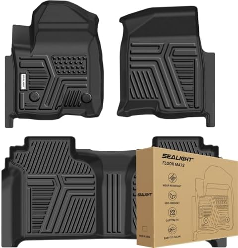 2024 2025 2026 Tesla Model 3 Floor Mats All Weather Full Set Made by SEALIGHT  Custom Fit for Model 3 Highland  Premium TPE Floor Liners  Waterproof  Anti Slip & Easy to Clean Car Mats