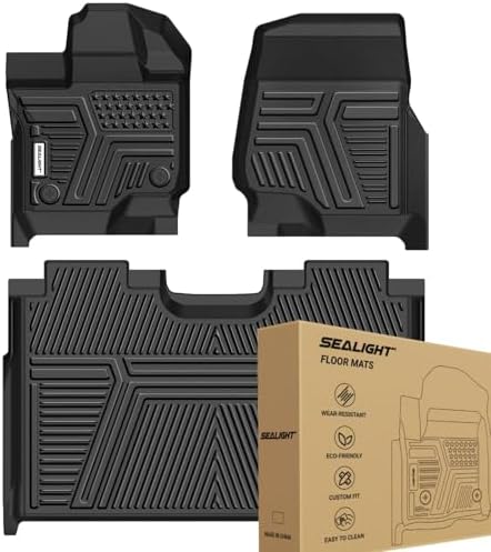 2024 2025 2026 Tesla Model 3 Floor Mats All Weather Full Set Made by SEALIGHT  Custom Fit for Model 3 Highland  Premium TPE Floor Liners  Waterproof  Anti Slip & Easy to Clean Car Mats