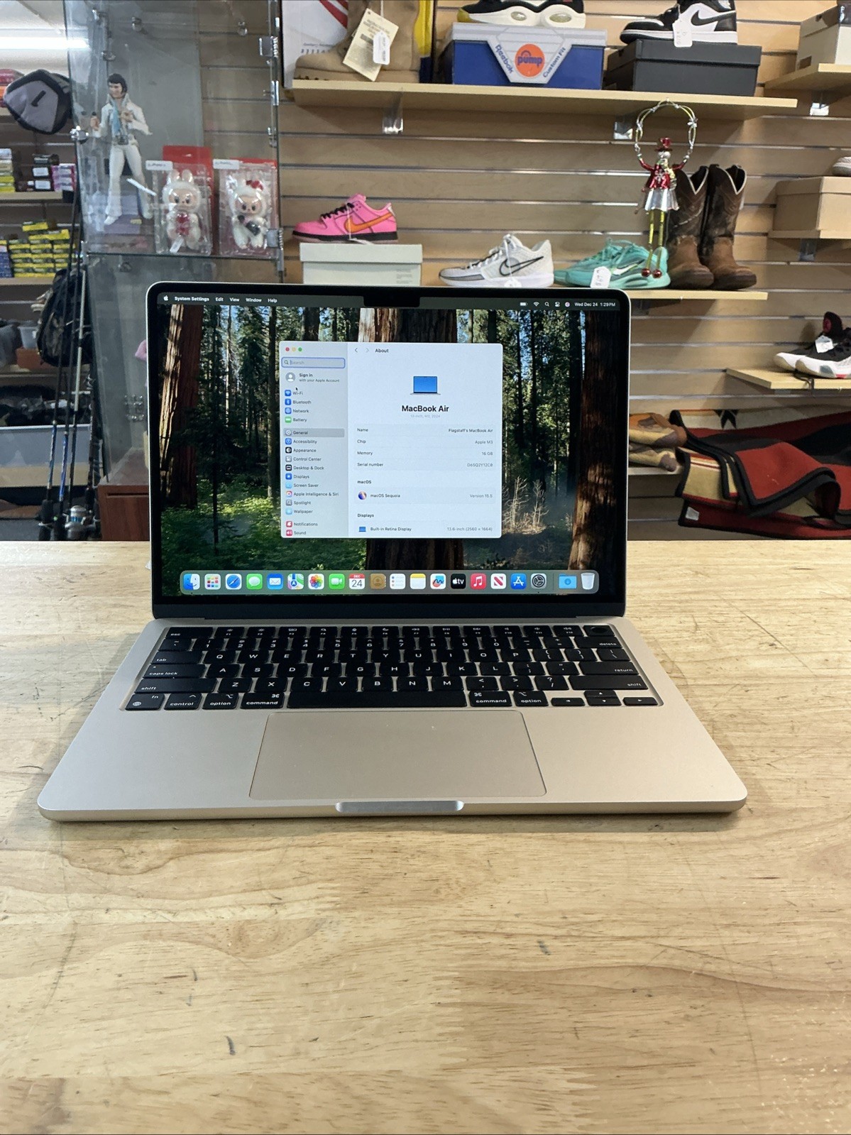2024 Apple MacBook Air 13  M3  16GB RAM 512GB SSD A3113