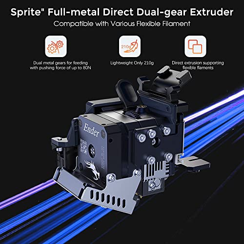 Creality Ender 3 S1 Pro 2024 con velocidad de impresión de 7.874 in/s, extrusora directa Sprite CR Touch nivelación automática 572.0 °F impresión de alta temperatura, volumen de construcción de