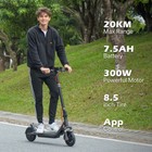 2025 ADULTS ELECTRIC SCOOTER FOLDABLE SCOOTER WITH APP &DOUBLE SHOCK ABSORPTION