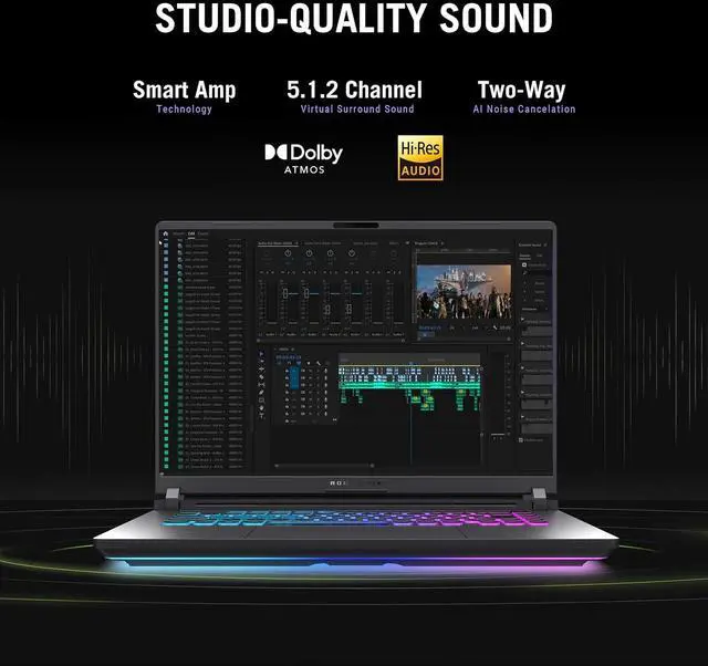 2025 ASUS ROG Strix G16 G615JMR Gaming Laptop  16" HD  165Hz  14th Gen Intel Core i7 14650HX  32GB DDR5 RAM  2TB PCIe SSD  NVIDIA GeForce RTX 5060 8GB GDDR7  RGB Keyboard  Wi Fi 7  Windows 11 Home