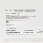 2025 Apple MacBook Pro 14" M5 16GB RAM 512GB SSD A3434 MDE04LL/A  2 Cycle Count 