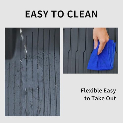 2025 Floor Mats for Tesla Model 3 Highland 2024 2025 Accessories 3PCS TPE All Weather Foot Mats Custom Fit Waterproof Anti Slip Pads