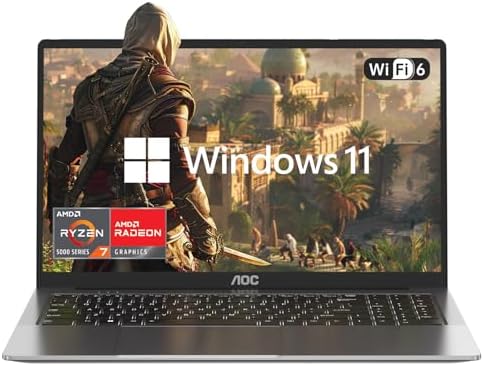 2025 Laptop with AMD Ryzen 7 5700U Processor 8C/16T  Up to 4 3GHz   16 1  FHD Display Laptop Computer with Backlit Keyboard  16GB RAM 512GB NVMe SSD  WiFi 6  HDMI  USB3 2  Type C  53Wh Battery
