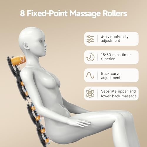 Silla de masaje reclinable 2025, espalda baja con calefacción de pantorrilla, masaje de bolsa de aire de cuerpo completo, gravedad cero de un toque, rodillo de pie y Bluetooth, aplicación en