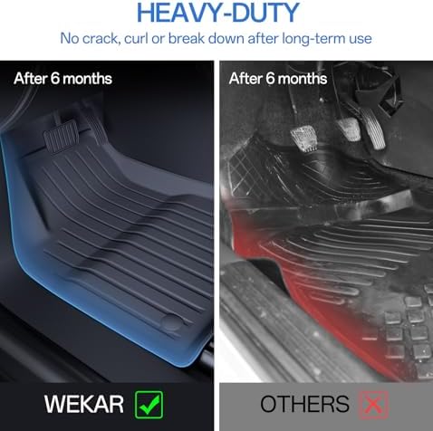 2025 New Version Floor Mats for Model 3 Highland   Full Set All Weather TPE Front  Rear  Cargo & Sub Trunk Mats  6 Piece Custom Fit