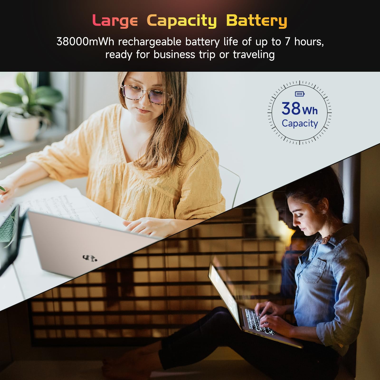 2025 Newest Laptop  15 6 Inch FHD Display Laptop with Intel Quad Core 12th N100 Up to 3 4GHz   16GB RAM 1TB ROM Business Laptop Computer  Fingerprint  Type C  Windows 11 Home  Pink