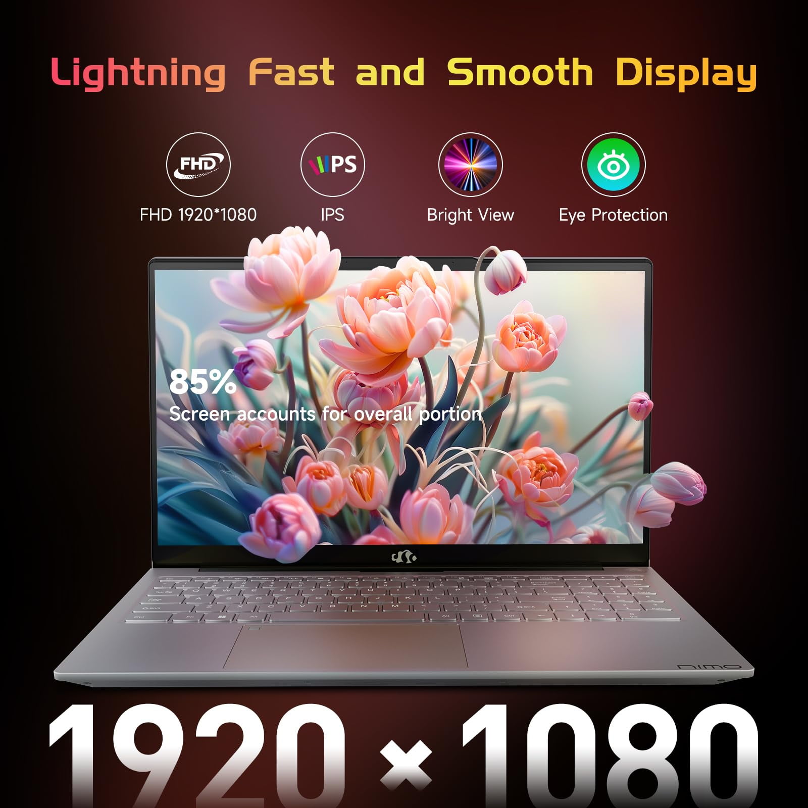 2025 Newest Laptop  15 6 Inch FHD Display Laptop with Intel Quad Core 12th N100 Up to 3 4GHz   16GB RAM 1TB ROM Business Laptop Computer  Fingerprint  Type C  Windows 11 Home  Pink
