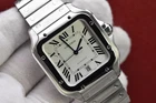 2025 Santos De Cartier Large Automatic Silver Dial Steel 39 8MM WSSA0018
