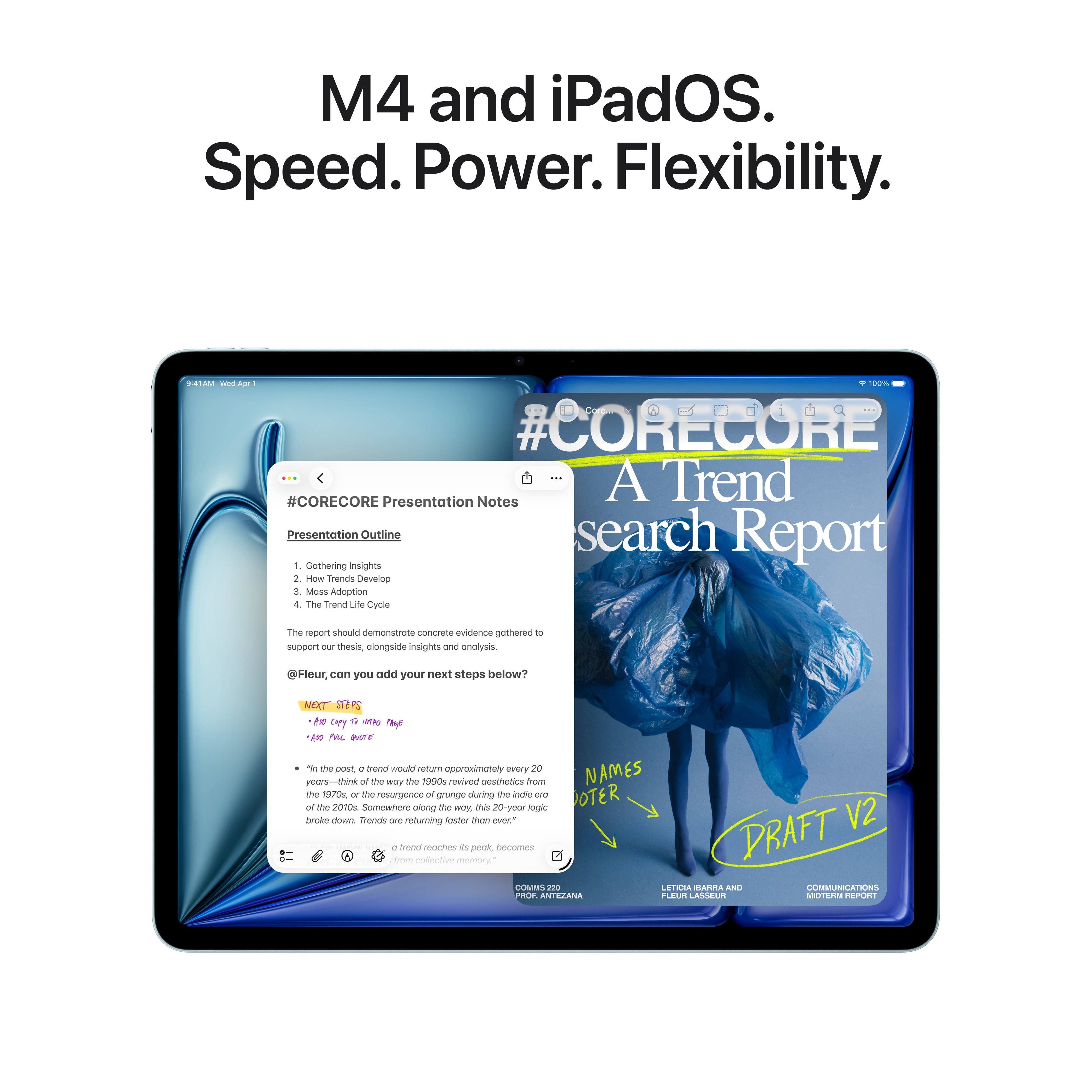 2026 11 inch iPad Air M4  Built for Apple Intelligence  Wi Fi 256GB   Purple