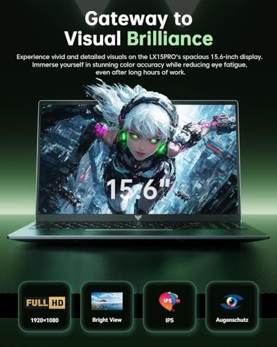 2026 AMD Gaming Laptop with Ryzen 7 5700U Processor 8C/16T  Up to 4 3GHz   AMD Radeon  Graphics  16GB RAM 512GB NVMe SSD  15 6  FHD Display Laptop with BK  WiFi 6  HDMI  Type C  Webcam Cover Slide