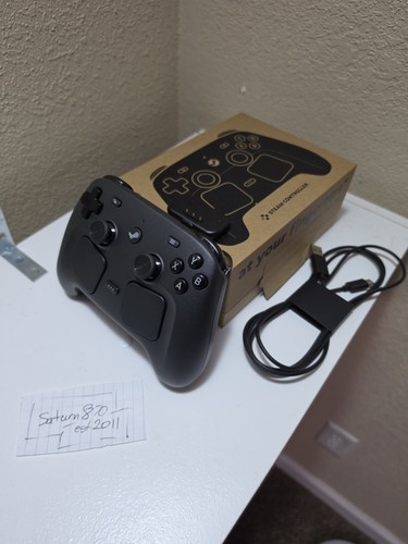 2026 Steam Controller Black Wireless Wired Ergonomic Track Pad for PC new in box
