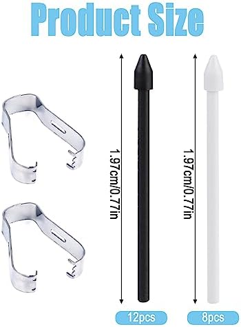 20pc Nibs Replacement for Samsung Pen  Stylu Tip Kit for Samsung Galaxy Tab S6 Lite/S7 FE/S8 Ultra/S8  Plus/S8/S9  Plus/S9 FE  Plus/S9 FE/S9/S9 Ultra/S10 Ultra/S10  Plus