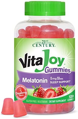 21st Century Vitajoy Melatonin Gummies  Multi  Strawberry  120 Count