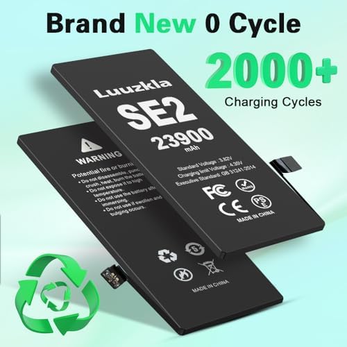 23900mAh  New Upgrade  Battery Compatible with iPhone SE2  iPhone SE 2020   Super Capacity Battery Replacement Compatible with iPhone SE2  with Full Tool Kits 0 Cycle 24 Months Service