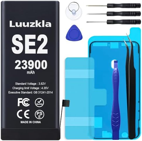 23900mAh  New Upgrade  Battery Compatible with iPhone SE2  iPhone SE 2020   Super Capacity Battery Replacement Compatible with iPhone SE2  with Full Tool Kits 0 Cycle 24 Months Service