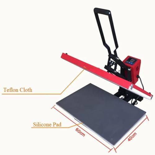 2400W Large Heat Press 40X60cm  Fast Heating Sublimation Machine with Precise Temperature Control for Crafts