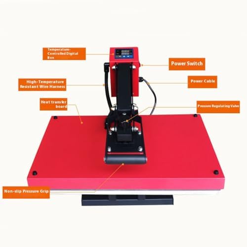 2400W Large Heat Press 40X60cm  Fast Heating Sublimation Machine with Precise Temperature Control for Crafts