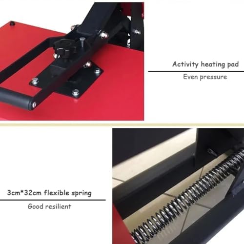 2400W Large Heat Press 40X60cm  Fast Heating Sublimation Machine with Precise Temperature Control for Crafts