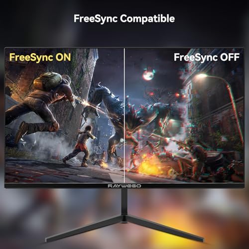 24 inch Flat Gaming Monitor Full HD 1920x1080  180Hz 1ms  Adaptive Sync  Eye Care Technology HDMI  DisplayPort  HDMI 1/DP 1/USB 1  3 Side Virtually Borderless Design Support Wall Mount Install