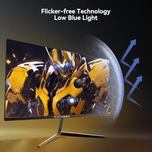 24 inch Flat Gaming Monitor Full HD 1920x1080  180Hz 1ms  Adaptive Sync  Eye Care Technology HDMI  DisplayPort  HDMI 1/DP 1/USB 1  3 Side Virtually Borderless Design Support Wall Mount Install