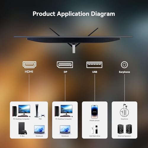 24 inch Flat Gaming Monitor Full HD 1920x1080  180Hz 1ms  Adaptive Sync  Eye Care Technology HDMI  DisplayPort  HDMI 1/DP 1/USB 1  3 Side Virtually Borderless Design Support Wall Mount Install
