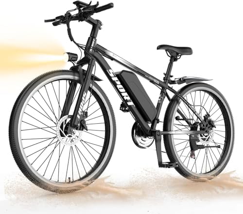 26 Electric Bike for Adults  1500W Peak Motor Mountain Ebike  28MPH Up to 65 Miles  UL2849 Certified  7 Speed  Removable Battery  Shock Absorber  Fat Tire Commuter E Bike