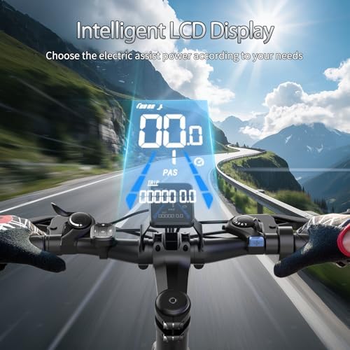 26 Electric Bike for Adults  1500W Peak Motor Mountain Ebike  28MPH Up to 65 Miles  UL2849 Certified  7 Speed  Removable Battery  Shock Absorber  Fat Tire Commuter E Bike