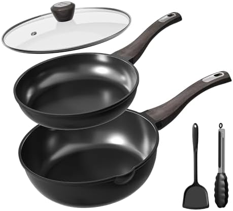 26 Pcs Pots and Pans Set Non Stick  Ceramic Cookware Set Non Toxic with Detachable Handles  Healthy Induction Cookware Oven Safe RV Kitchen Set  PFAS PFOA & PTFE Free  Cream White